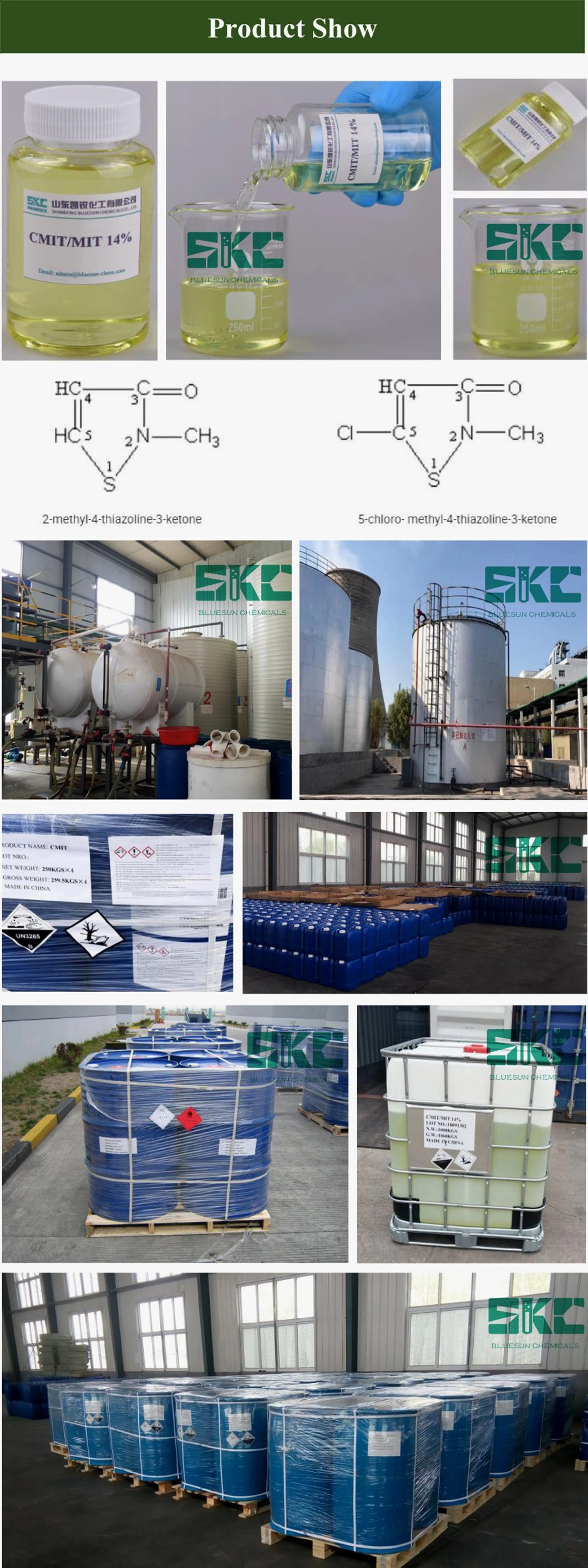 Environmental Cmit/Mit Bactericide for Industrial Cooling Water